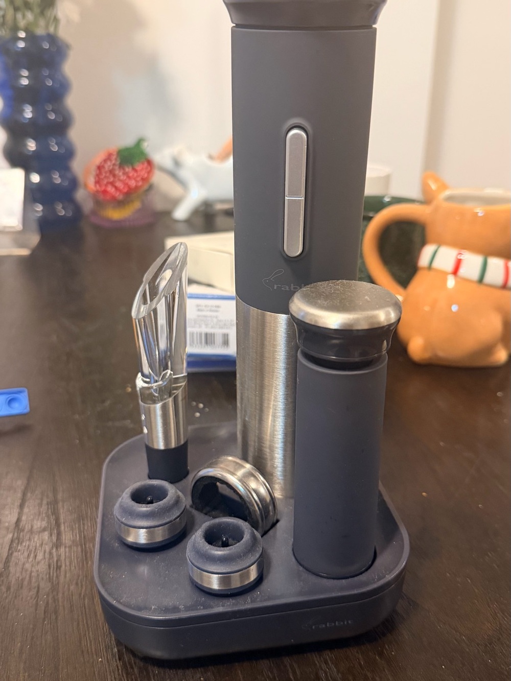 Rabbit pro Electric Wine Bottle Opener Set - Gray